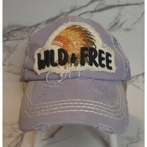 NWT Women's Vintage Style Lavender Wild & Free Native American Headdress Hat